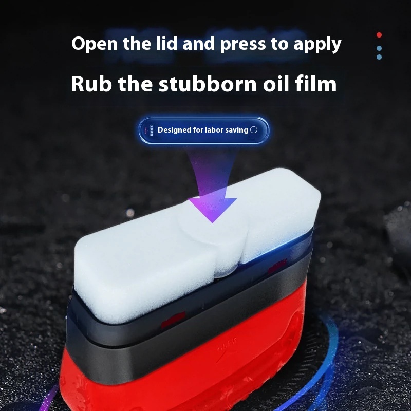 Automotive Oil Film Cleaning Brush Windshield Car Glass Sponge Cleaner Universal Removes Dirt Glass Cleaning Wipe Board Tool - Image 6