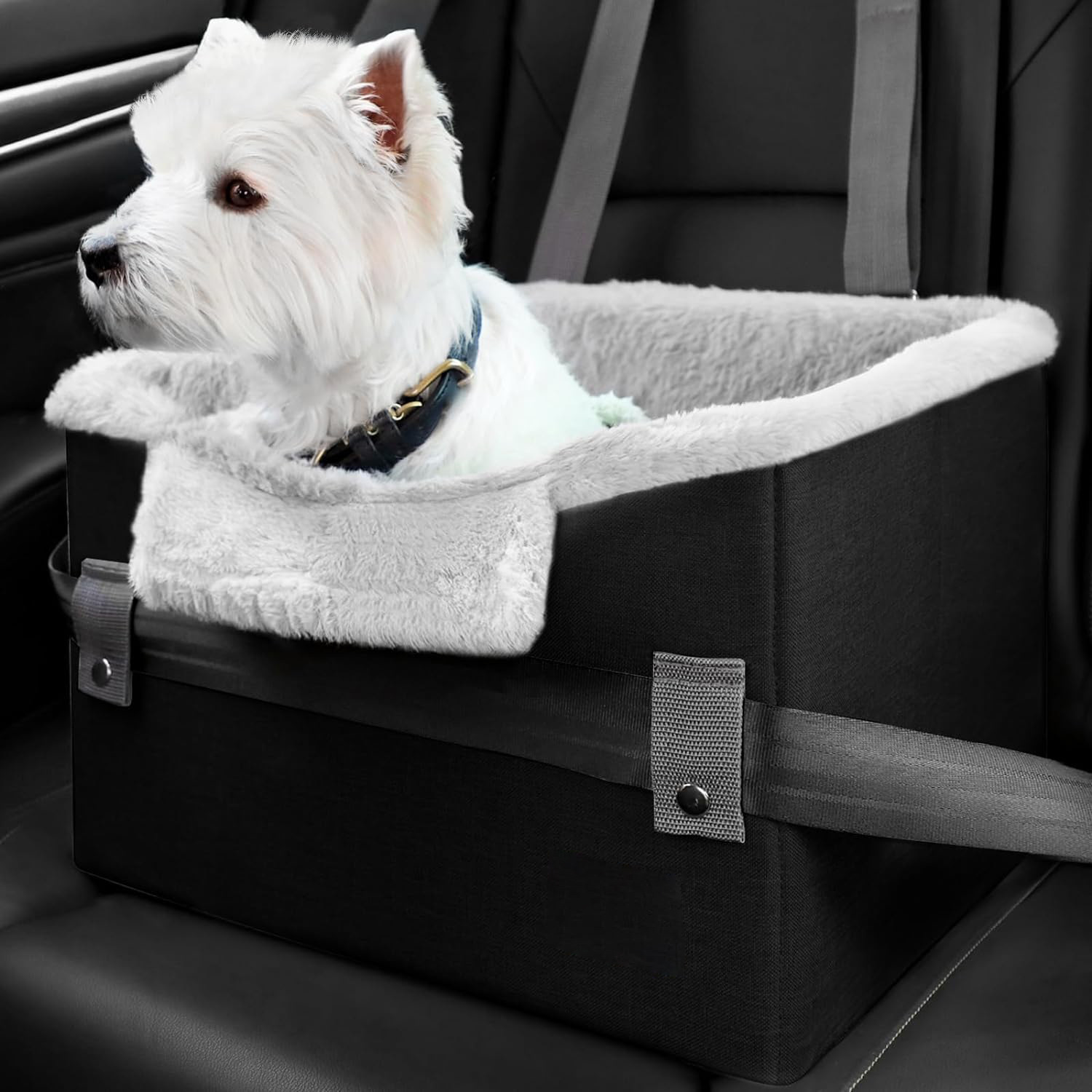 Portable Small Dog Car Seat Dog Booster Seat For Car With Clip-On Safety Leash Perfect For Small Pets Pet Products - Image 8