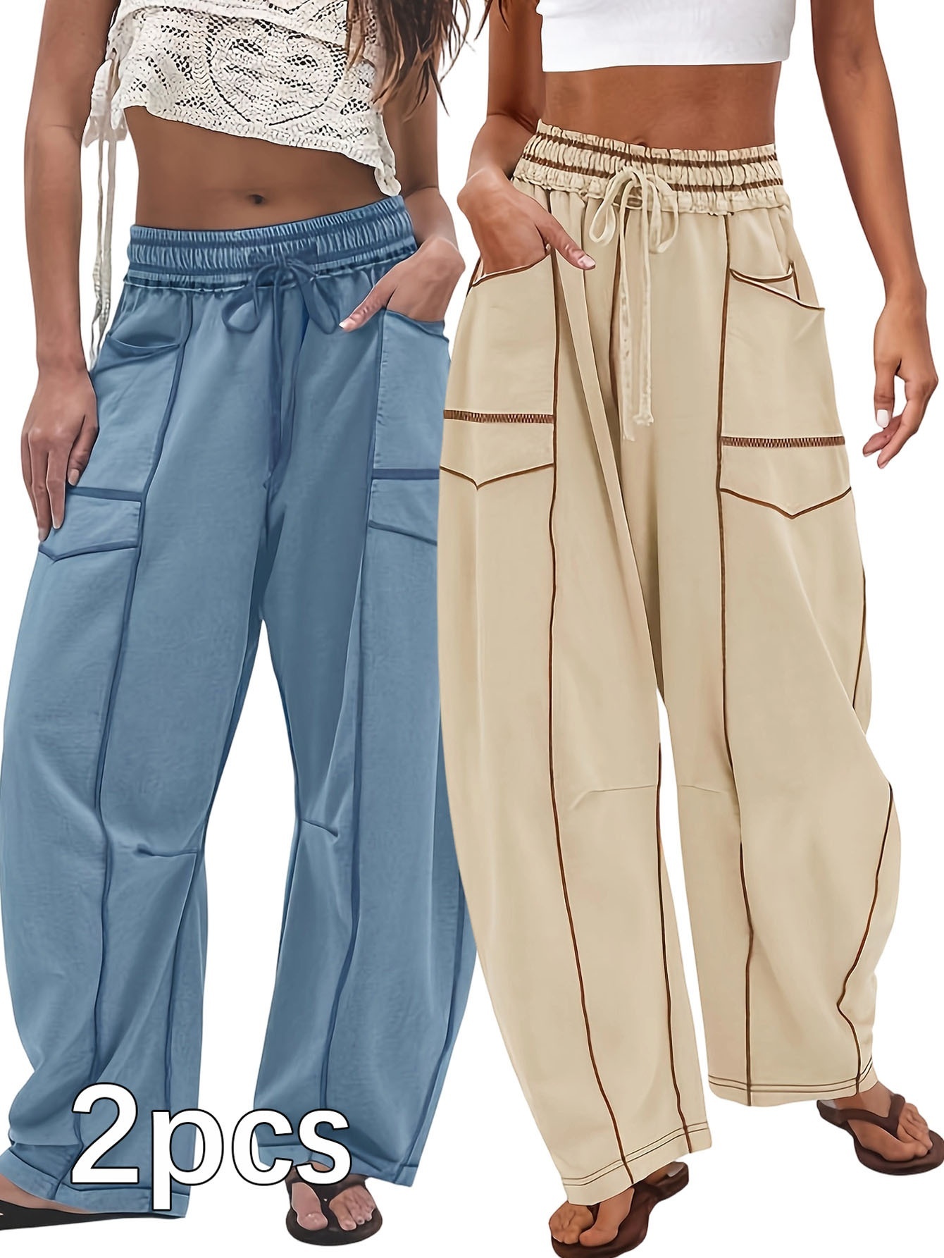 Women's Summer Loose Wide-leg Casual Pants - Image 5