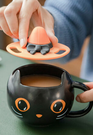 Pumpkin Covered Spoon Couple Gift Mug