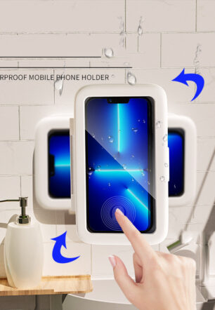 Shower Phone Box Bathroom Waterproof Phone Case Seal Protection Touch Screen Mobile Phone Holder For Kitchen Handsfree Gadget