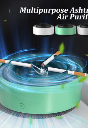 Smoke Removal Air Purification Ashtray Anion Purification Practical Automatic Purifier Ashtray Portable Gadgets For Car Ashtray