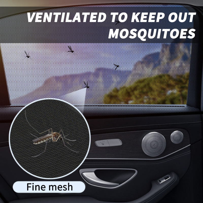Car Front&Rear Side Curtain Sun Visor Shade Mesh Cover Insulation Anti-mosquito Fabric Shield UV Protector Car Accessories Car Side Window Sunshades Window Screen Door Covers UV Protector - Image 9